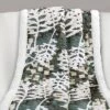 Lush Décor 50"x60" Camoflage Leaves Faux Shearling Throw Blanket Green