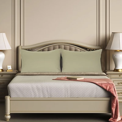 PiccoCasa Luxury 1800 Brushed Microfiber Pillowcases 2 Pcs 2 PiccoCasa Luxury 1800 Brushed Microfiber Pillowcases 2 Pcs - Image 2