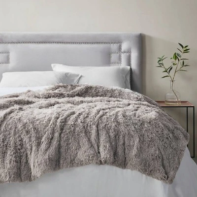 Leena Shaggy Faux Fur Weighted Blanket - Beautyrest 1 Leena Shaggy Faux Fur Weighted Blanket - Beautyrest
