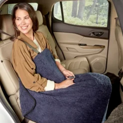 Heated Blanket 2-Pack - USB-Powered Fleece Throw Blankets For Travel, Home, Office, Or Camping - Winter Car Accessories By Stalwart (Navy Blue) -Bedding Sale Store GUEST cebfb547 2648 45d8 888d 89fb60b30430
