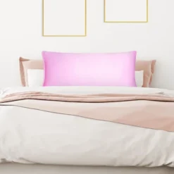 PiccoCasa Body Zippered Silky Satin Long Pillowcase 1 Pc