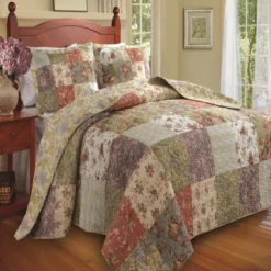 Blooming Prairie Bedspread Set 3-Piece Multicolor By Greenland Home Fashion -Bedding Sale Store GUEST e4df3175 8b1a 4238 992a f8f219933598