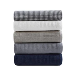 Kenneth Cole Houndstooth Stripe Cotton Blanket -Bedding Sale Store GUEST e923334c 60fa 42f4 9c6f 0bab6a22c210