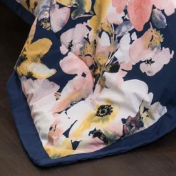 Full/Queen 7pc Floral Watercolor Comforter Set Blue - Lush Décor -Bedding Sale Store GUEST e97c6569 5d20 4d17 b387 e9edeb7b9010