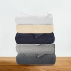 Bed Blanket | Soft 100% Cotton | Herringbone Design | All-Season Thermal Layering By California Design Den -Bedding Sale Store GUEST f4c66946 37c8 44b7 9ff7 25e1cd8f5f95