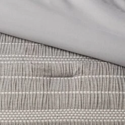 12pc Chambray Matelasse Stripe Comforter & Sheet Bedding Set Gray - Threshold™ -Bedding Sale Store GUEST f59e7d48 b0ee 4ce0 8269 0dd68763ac49