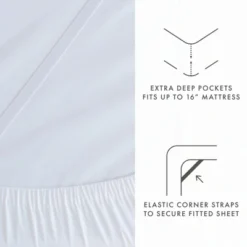 Linen Blend Premium Luxury Solid 4PC Bed Sheets Set - Becky Cameron -Bedding Sale Store GUEST f6fd5460 5109 4fe0 ab52 5b6cb51f6998