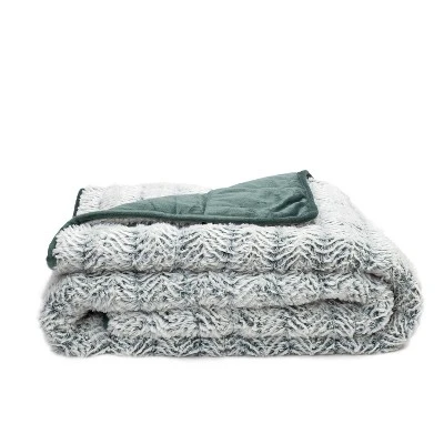 50"x60" Machine Washable Brushed Faux Fur To Mink Weighted Throw Blanket - Dream Theory 6 50"x60" Machine Washable Brushed Faux Fur To Mink Weighted Throw Blanket - Dream Theory - Image 6