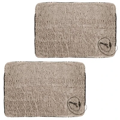 Heated Blanket 2-Pack - USB-Powered Fleece Throw Blankets For Travel, Home, Office, Or Camping - Winter Car Accessories By Stalwart (Gray) 9 Heated Blanket 2-Pack - USB-Powered Fleece Throw Blankets For Travel, Home, Office, Or Camping - Winter Car Accessories By Stalwart (Gray) - Image 9