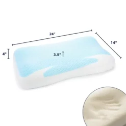 Cheer Collection Cooling Gel Memory Foam Pillow With Washable Cover - White -Bedding Sale Store GUEST ff4c2603 a087 4bd6 857d 9b42a8fd1040